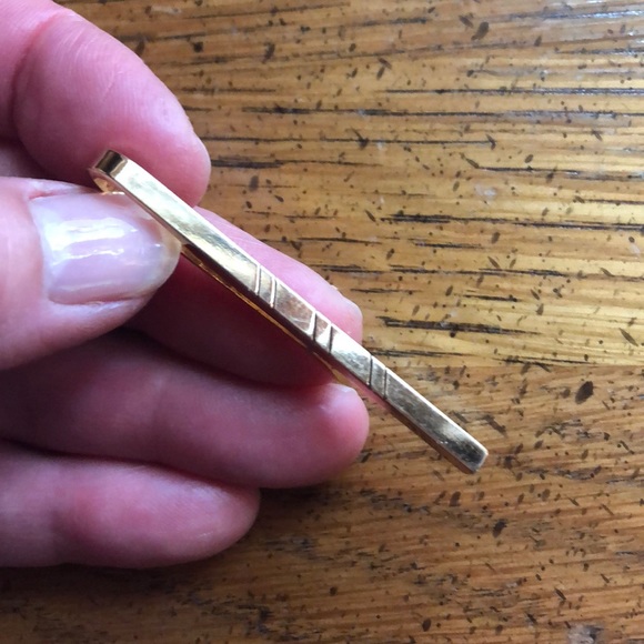 Vintage gold tie clip - Picture 3 of 7
